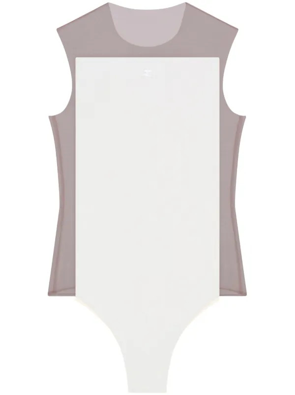 Courrèges Illusion Bodysuit | White | FARFETCH BR | Farfetch (BR)