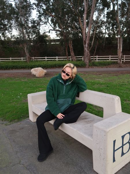 Wearing size S in Revolve LPA green fuzzy pullover jacket 💚

#LTKstyletip #LTKMostLoved #LTKSpringSale