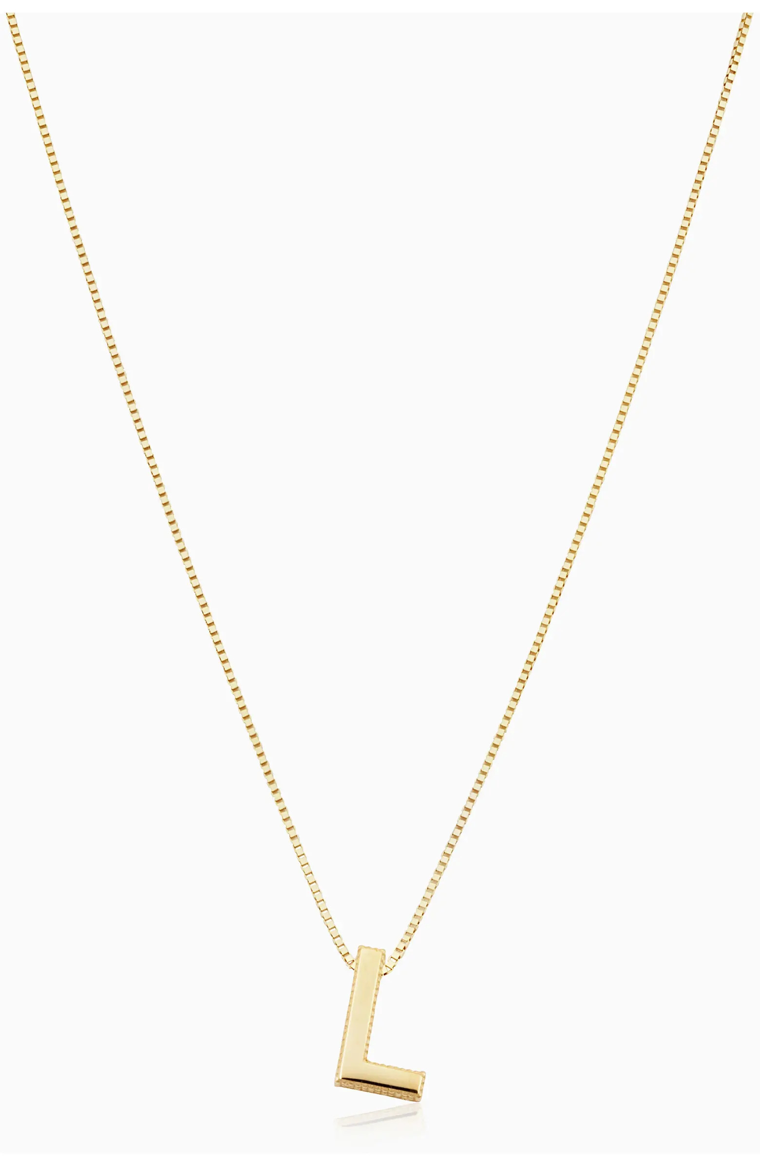 14K Gold Love Letter Initial Necklace | Nordstrom