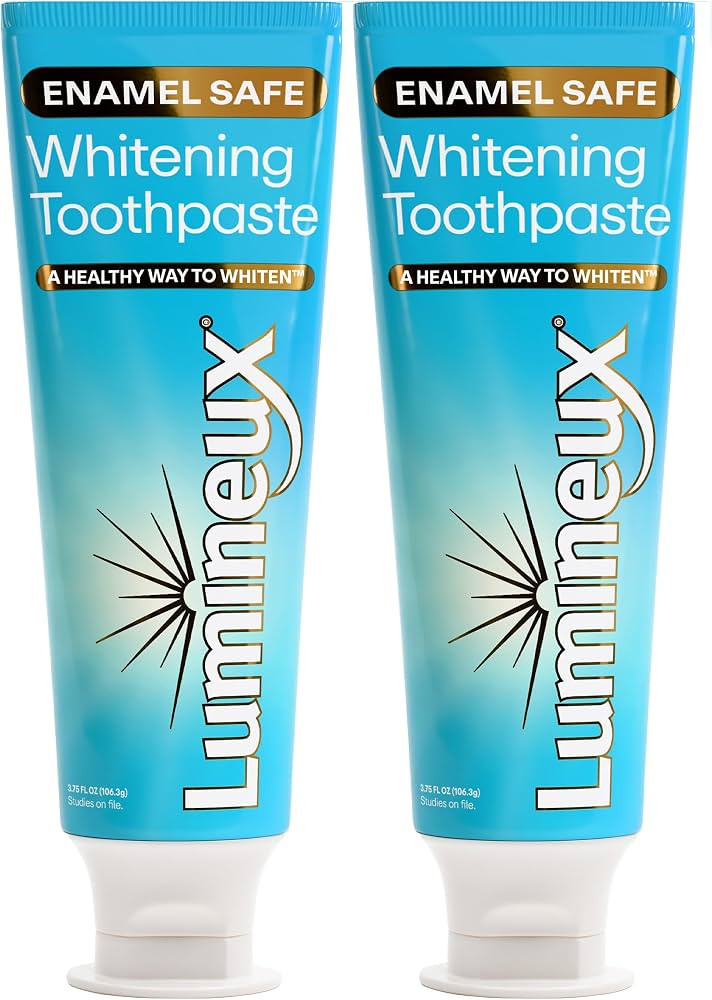 Lumineux Teeth Whitening Toothpaste, Peroxide Free, 3.75 oz, 2 Pack | Amazon (US)
