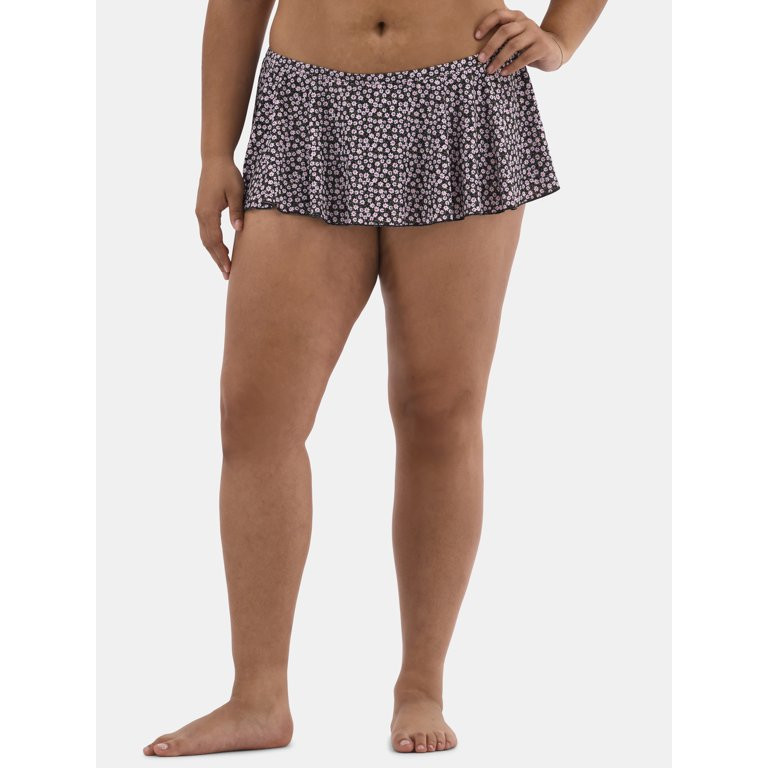 No Boundaries Mini Swim Skirt, Women's | Walmart (US)
