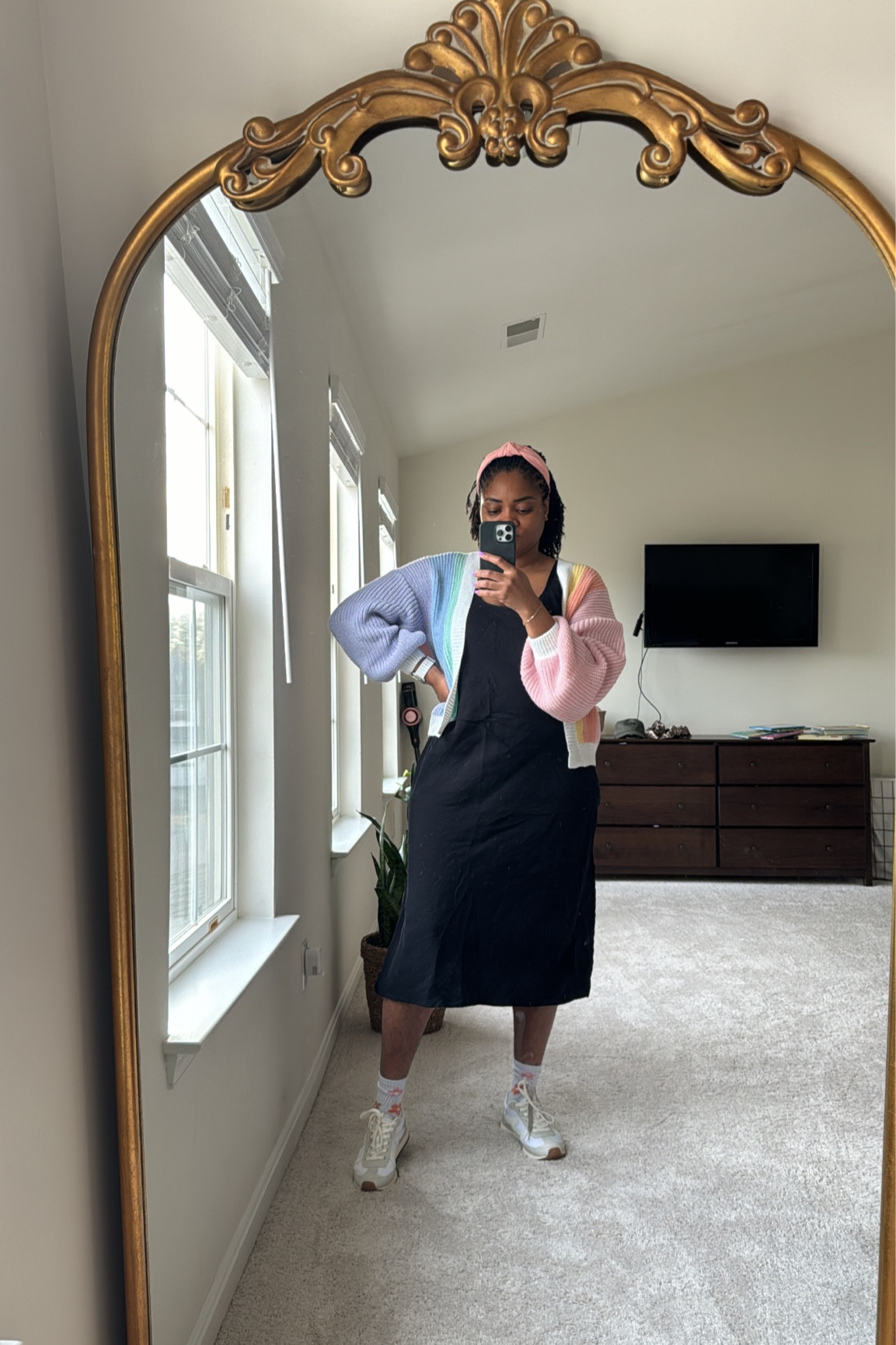 Love this slip dress from Target paired with this Amazon Sweater! Also wearing a sneakers from Target!  I’m wear L in dress and sweater #amazonfinds #amazonfashion #targetstyle #targetfashion #targetfinds 

#LTKfindsunder50