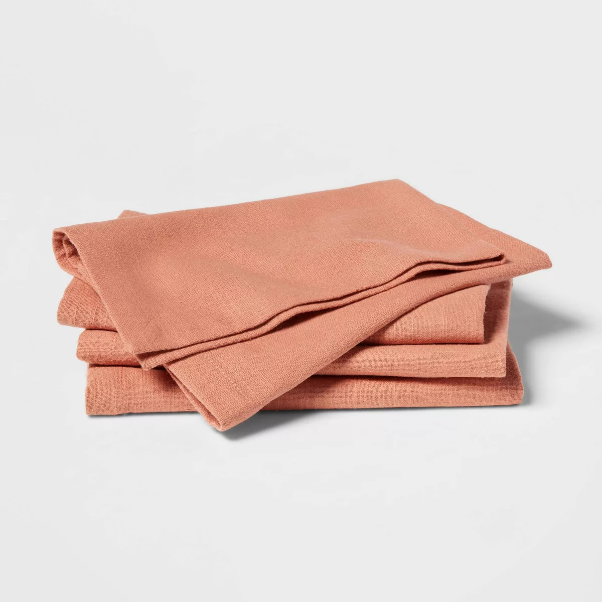 4pk Cotton Easy Care Napkins Pink - Threshold™ | Target