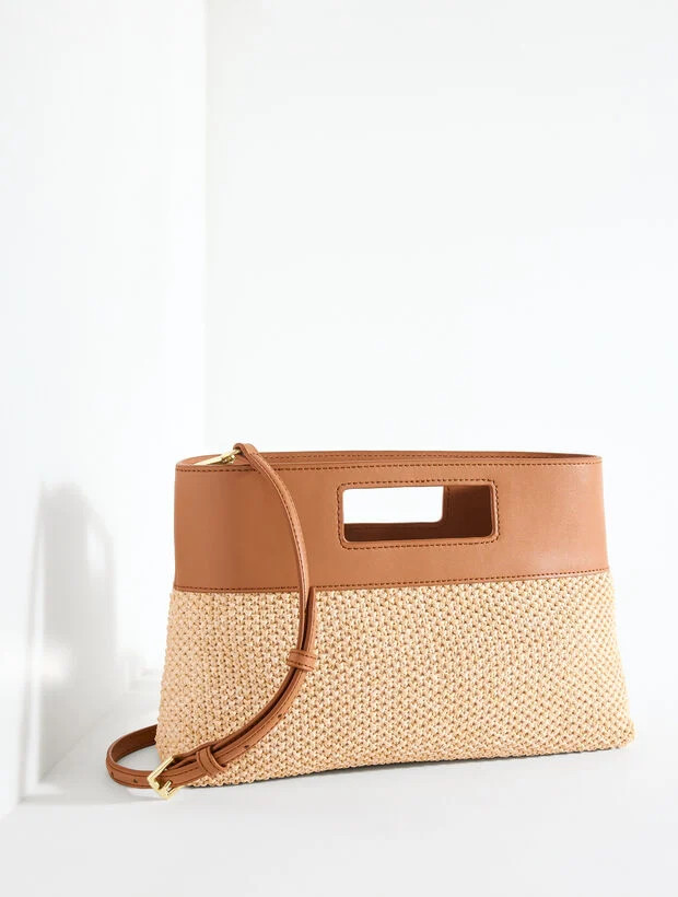 Rectangular Raffia Clutch | Talbots