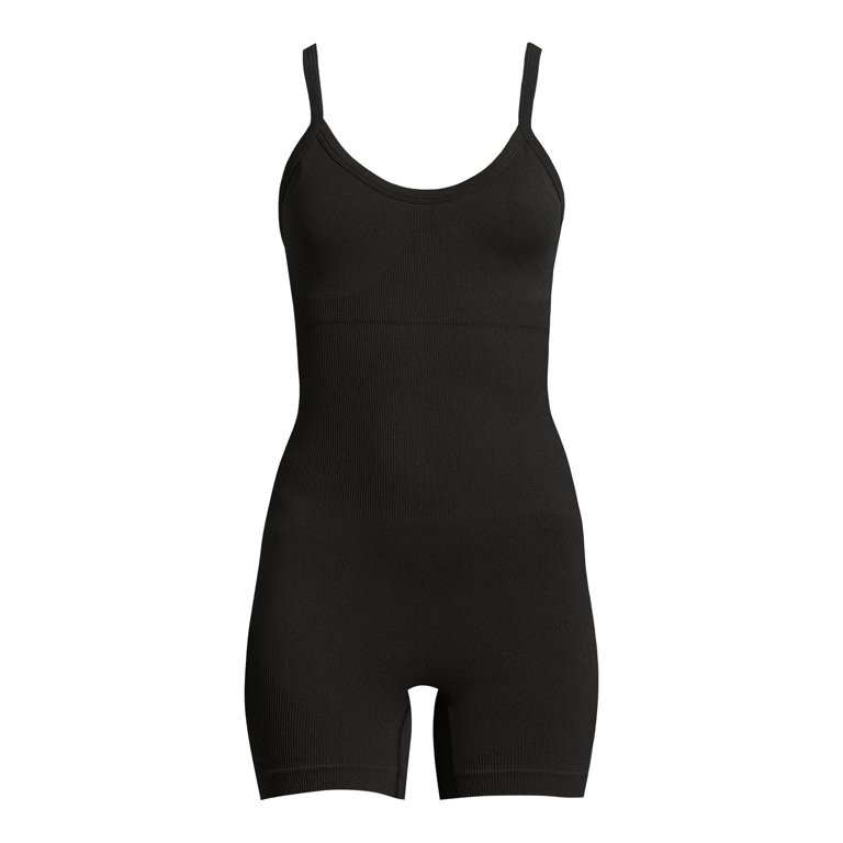 Avia Women's Seamless Rib Active Romper, Sizes XS-XL | Walmart (US)