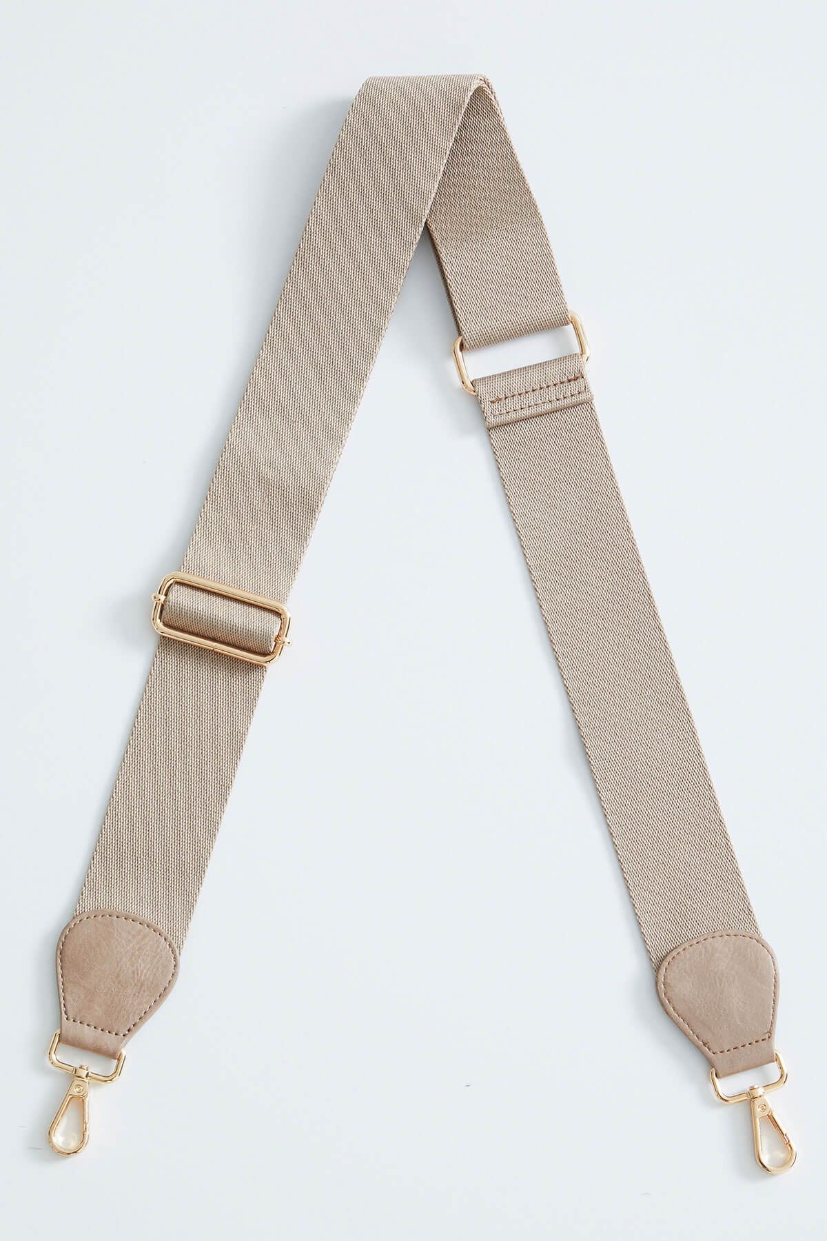Solid Stone Cotton Weave Bag Strap | Social Threads