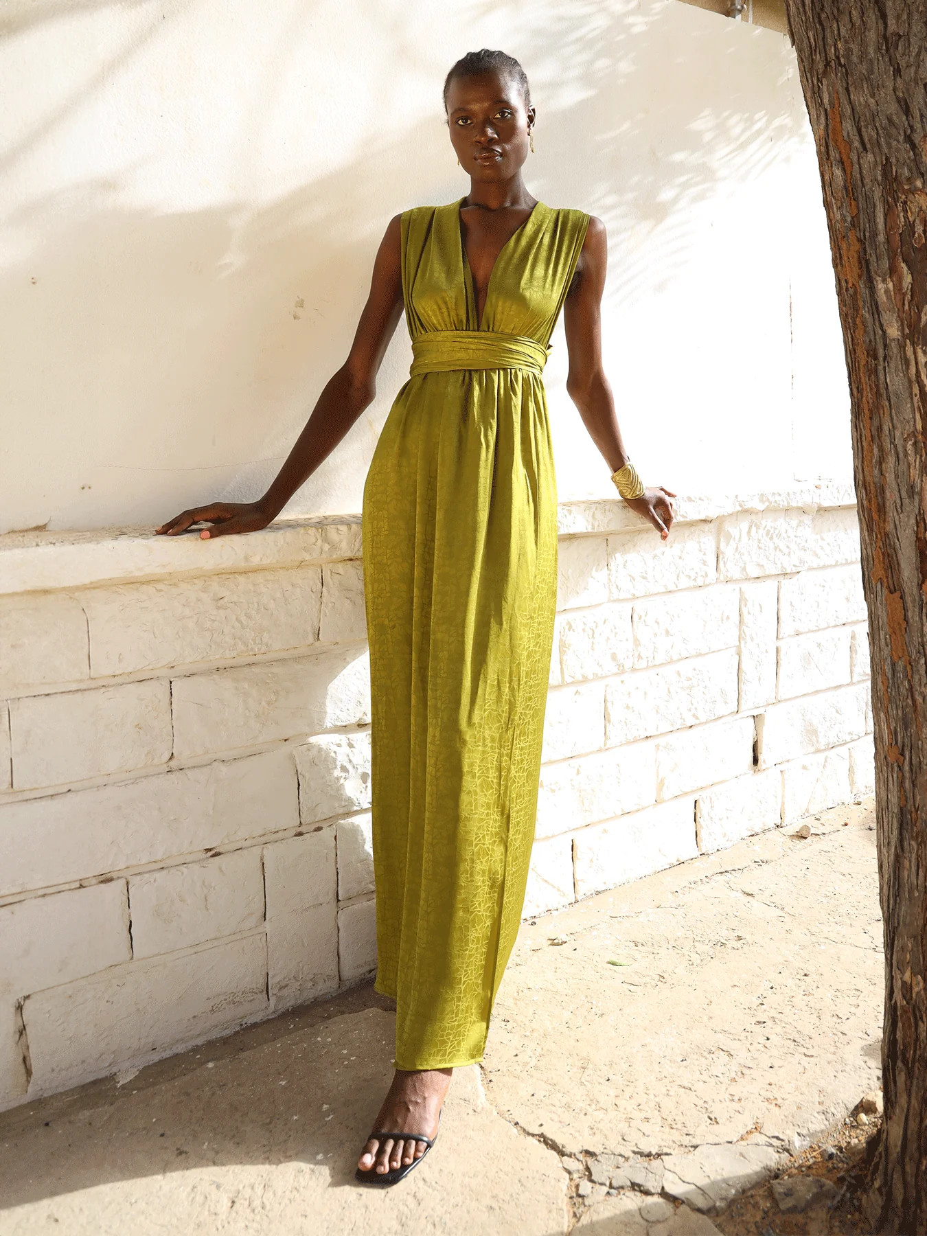 Mailys Dress - Ayel Olive | Diarrablu