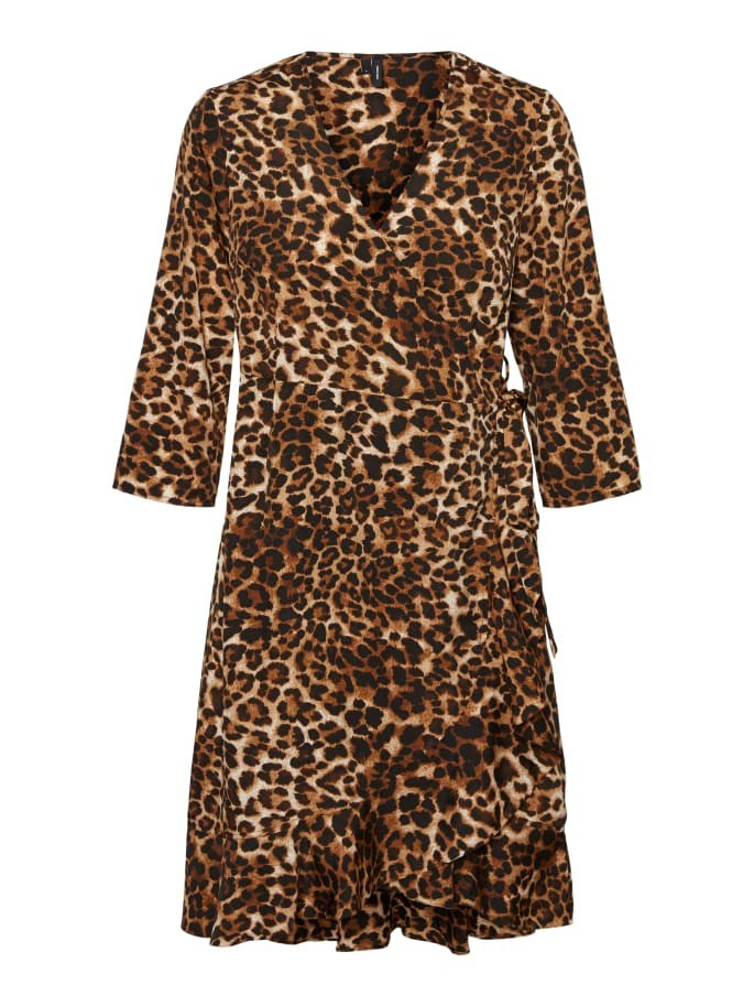 VERO MODA GEPUNKTETES WICKEL KLEID | The Founded (DE)