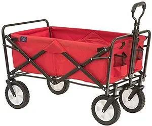 MacSports Collapsible Folding Outdoor Utility Wagon, Red | Amazon (US)