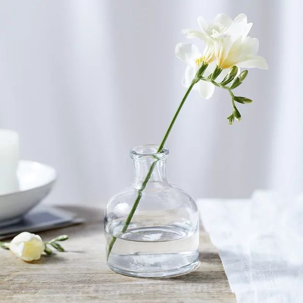 Short Bud Glass Vase | The White Company (UK)