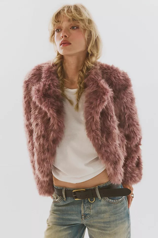 Supernova Cropped Faux Fur Jacket | Free People (Global - UK&FR Excluded)