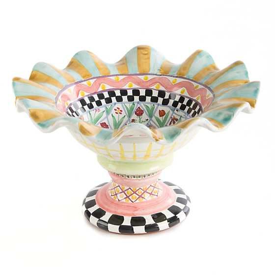 Taylor Fluted Rim Compote - Odd Fellows | MacKenzie-Childs