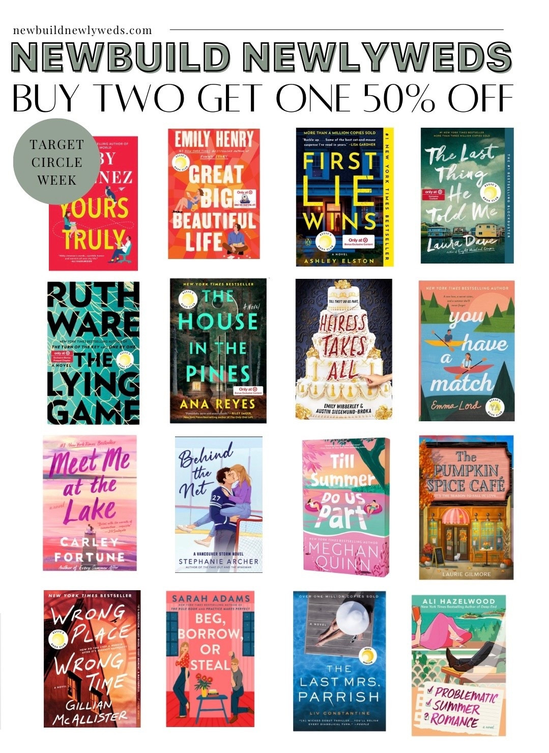 Buy two, get one free books for Target Circle Week! 

#LTKFamily #LTKFindsUnder50 #LTKSaleAlert