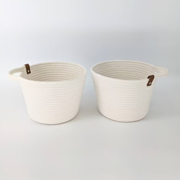 2ct Rope Basket White - Bullseye's Playground™ | Target