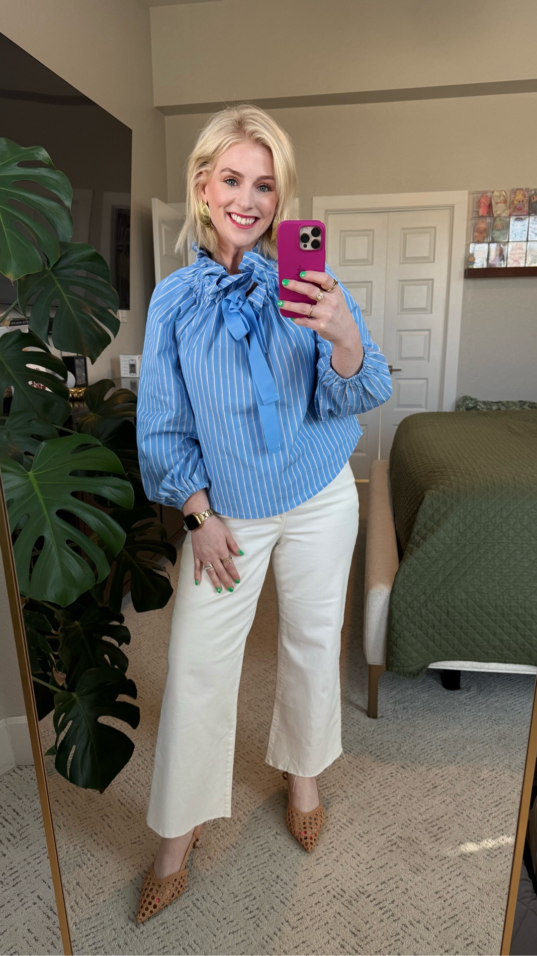 Walmart said “cute top?” I said ADD TO CART 💙

This bow blouse is serving polished + playful, and I’m obsessed. (Size: XS) Paired with cream wide-leg jeans (size 8) and suddenly I look like I have my life together.

Affordable. Elevated. Zero effort.

Linked it before it sells out ✨

#LTKMidsize #LTKootd #LTKWorkwear