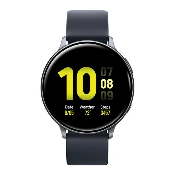 SAMSUNG Galaxy Watch Active 2 Aluminum Smart Watch (44mm) - Aqua Black - SM-R820NZKAXAR | Walmart (US)