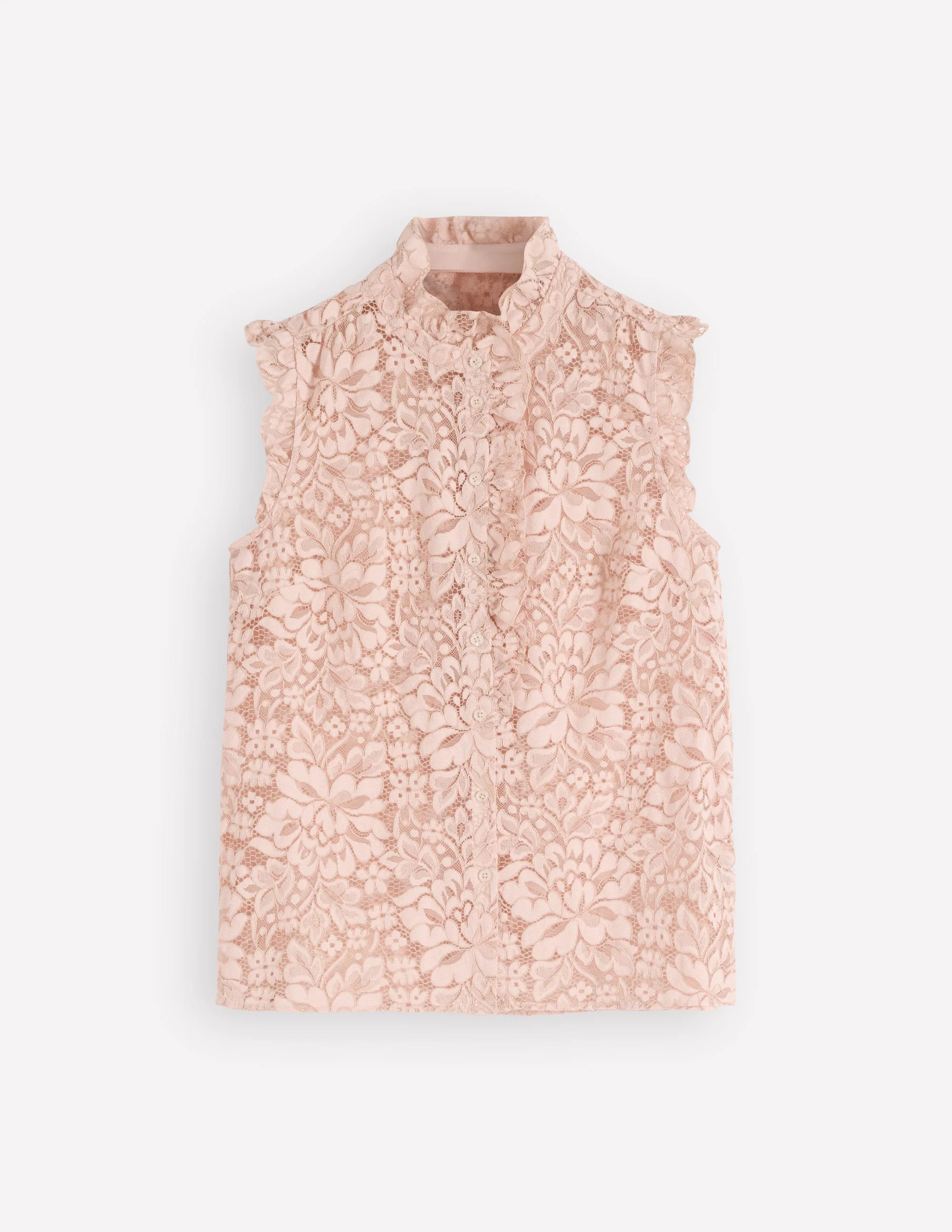 Isabel Sleeveless Lace Top-Pale Pink | Boden (US)