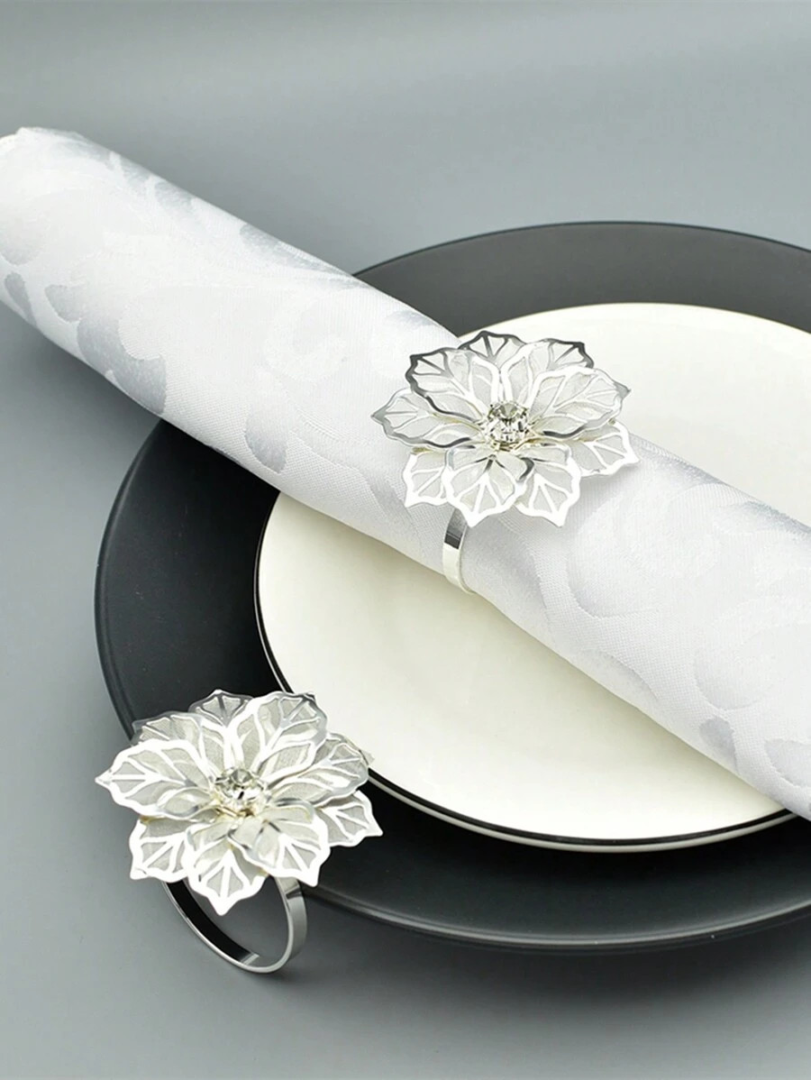 20 Peças/12 Peças/8 Peças/6 Peças/4 Peças/2 Peças Anéis De Guardanapo De Design De Cercis ... | SHEIN