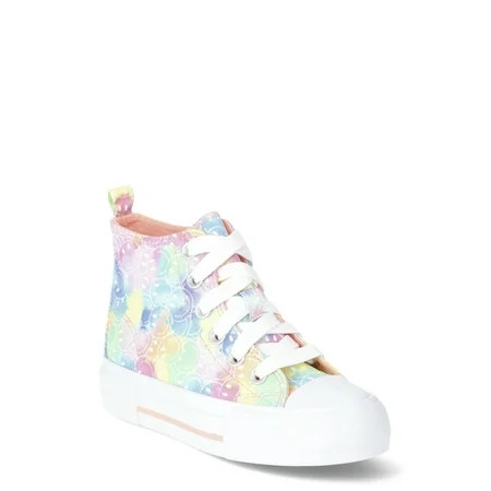 Wonder Nation Little Girls and Big Girls Platform High Top Sneakers Sizes 13-6 | Walmart (US)