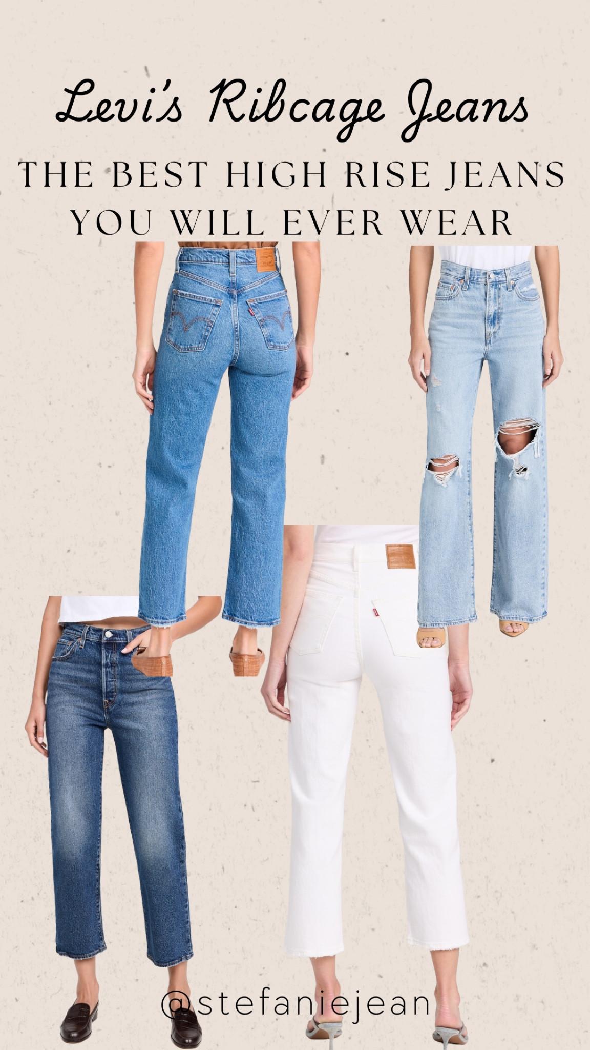 BEST JEANS EVER. The Levi’s high rise ribcage straight leg jeans are one of my favorites. And under $100!

#LTKStyleTip #LTKOver40 #LTKFindsUnder100