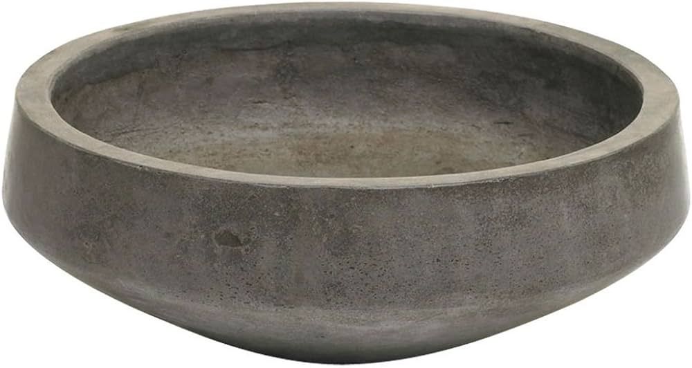 Grey Bowl Fiberglass and Concrete - 13" Dia x 5" H | Amazon (CA)