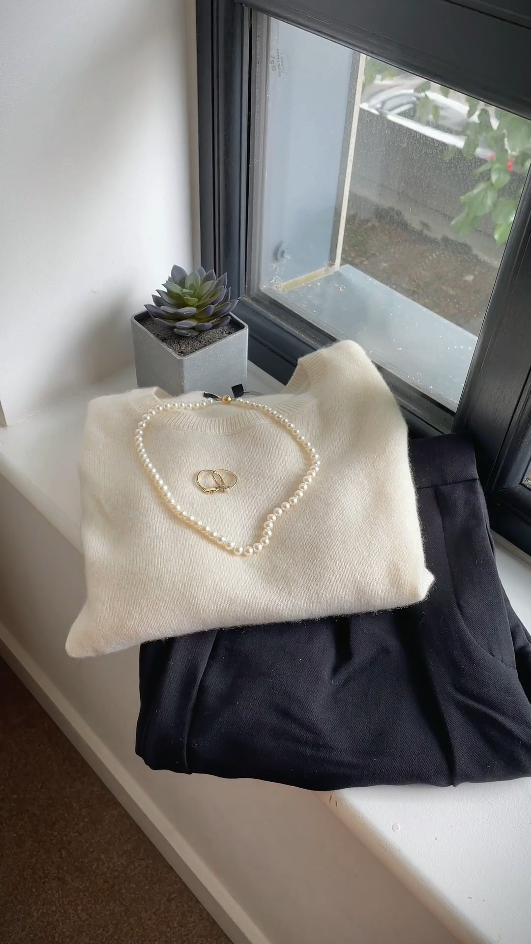 My go to outfit for travel and every day that is classic and timeless, comfortable and can transition from day to night seamlessly 

Trousers with a light cashmere sweater, pearls, a classic trench and little block heels

Everyday outfit, travel outfit, classic outfit, easy outfit, timeless, chic, Abercrombie, quince, Aritzia, Sézane

#LTKootd #LTKFindsUnder100 #LTKTravel