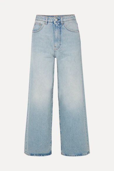 Totême - Flair High-rise Wide-leg Jeans - Light denim | NET-A-PORTER (UK & EU)