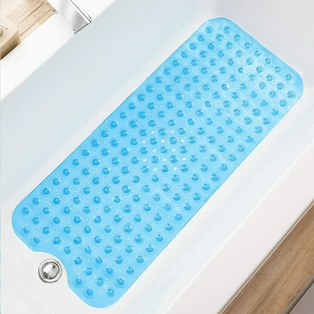 Baby Bath Mat Non Slip Extra Long Bathtub Mat for Kids 40 X 16 Inch Eco Friendly Bath Tub Mat with S | Walmart (US)
