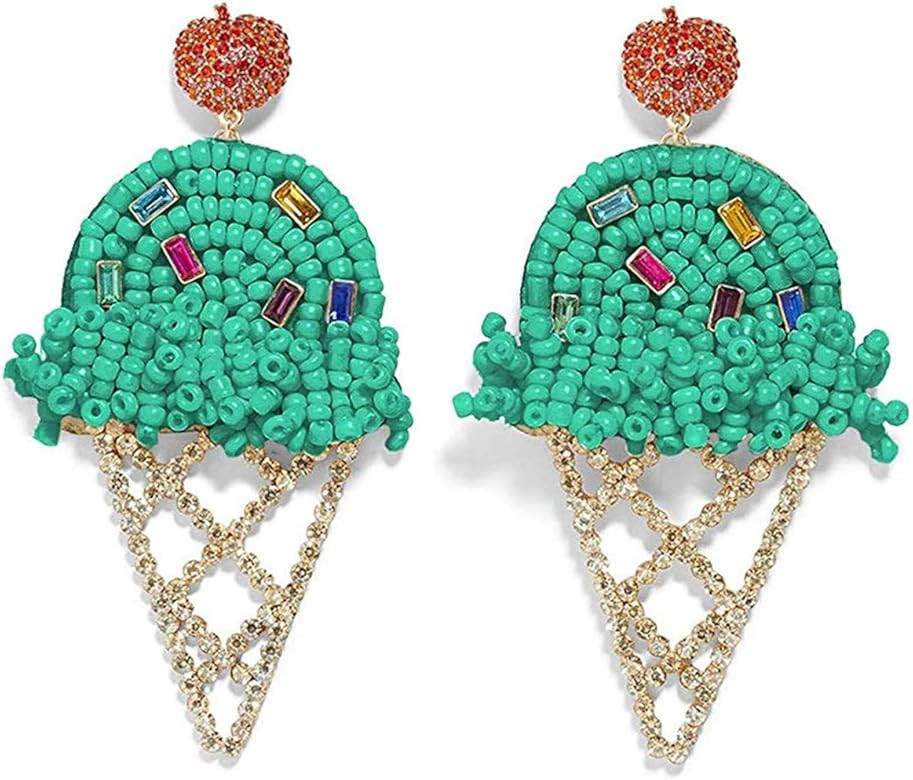 Fashion Cute DIY ice cream Earrings for Women Girls, Festival Accessories for Halloween, Christma... | Amazon (US)