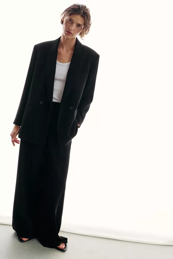 PANTALON LARGE TAILLE HAUTE | Zara US