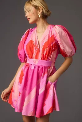 Hutch Puff-Sleeve Mini Dress | Anthropologie (US)