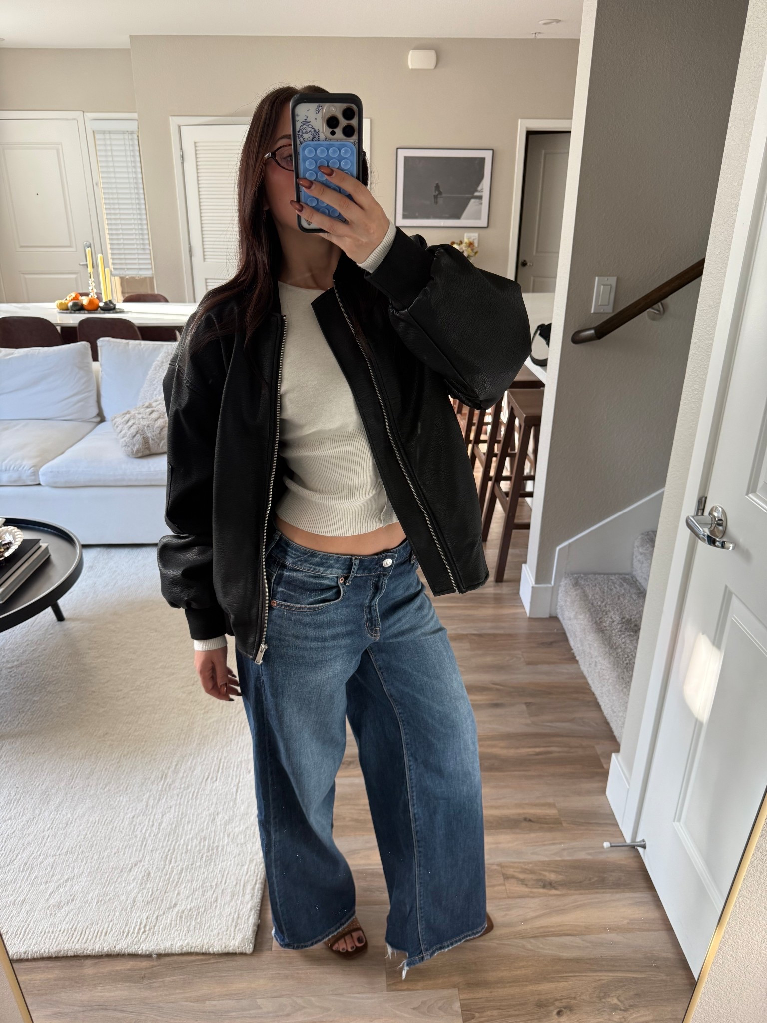 Cute fall outfit with bomber jacket 

#LTKStyleTip