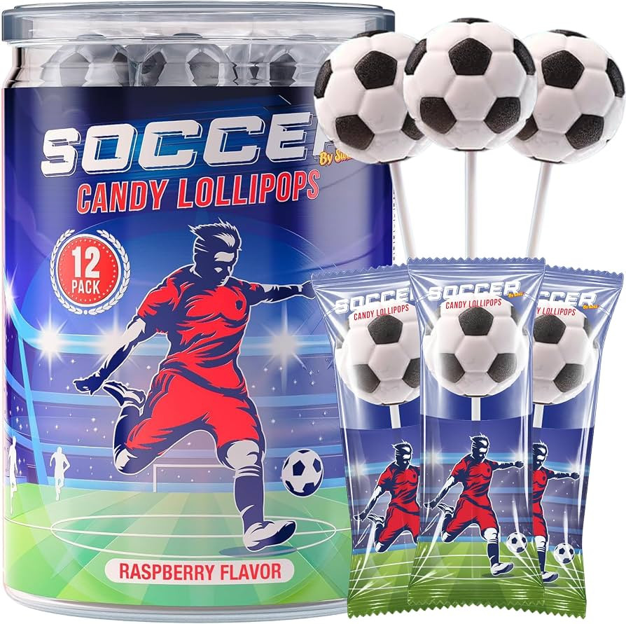 Soccer Lollipops 12pk- Soccer Candy For Soccer Party Favors | Amazon (US)