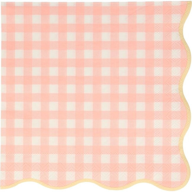 Meri Meri | Set of 12 Gingham Large Napkins, Multi | Maisonette | Maisonette