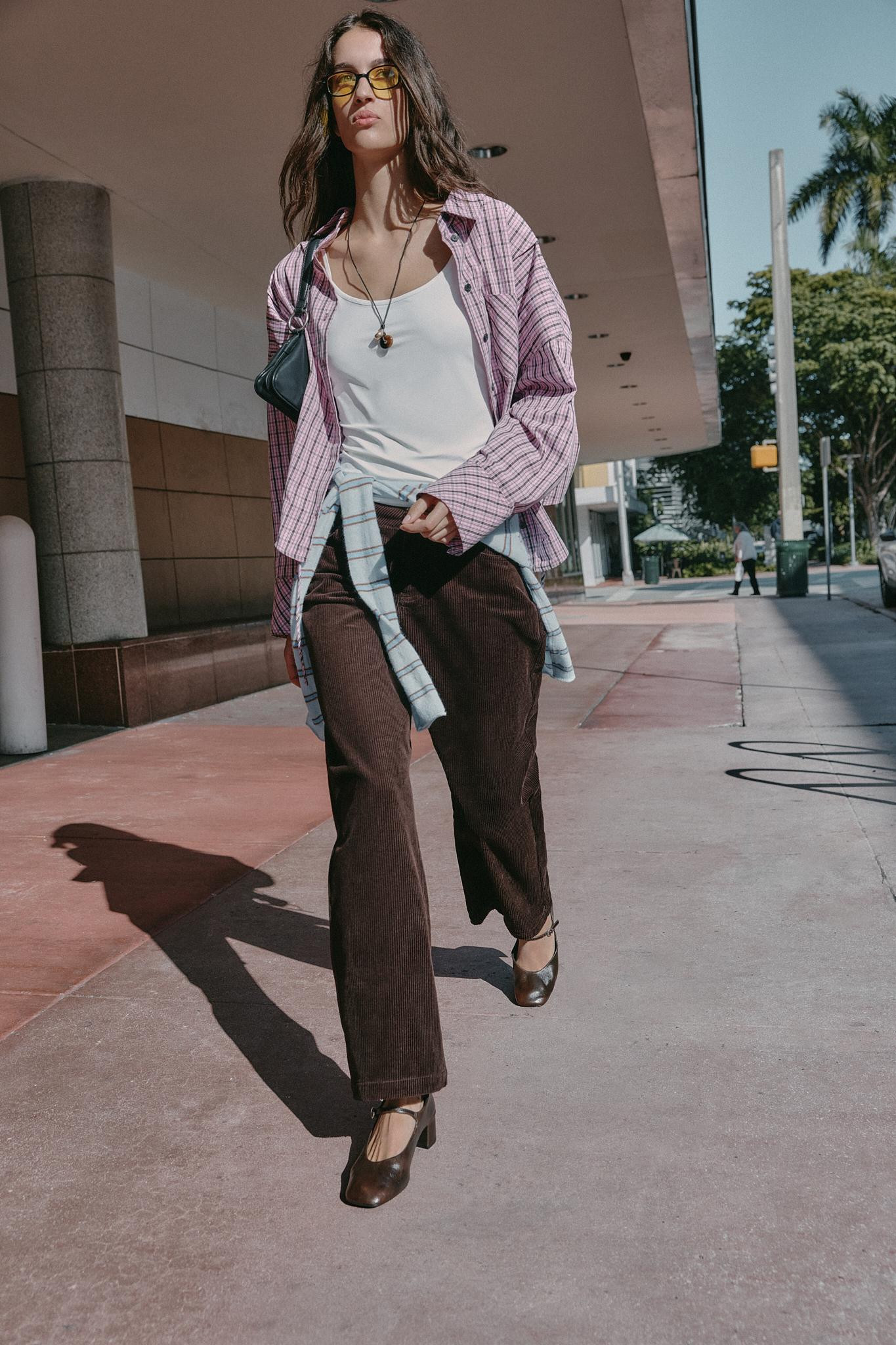 STRAIGHT-LEG CORDUROY TROUSERS | Zara US