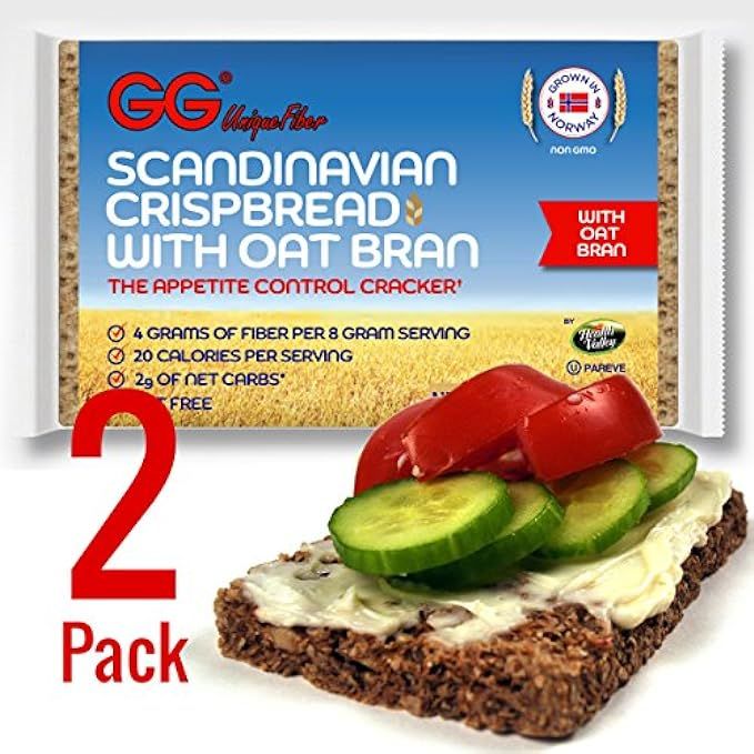GG Bran Crispbread with Oat Bran - 2 Pack | Amazon (US)