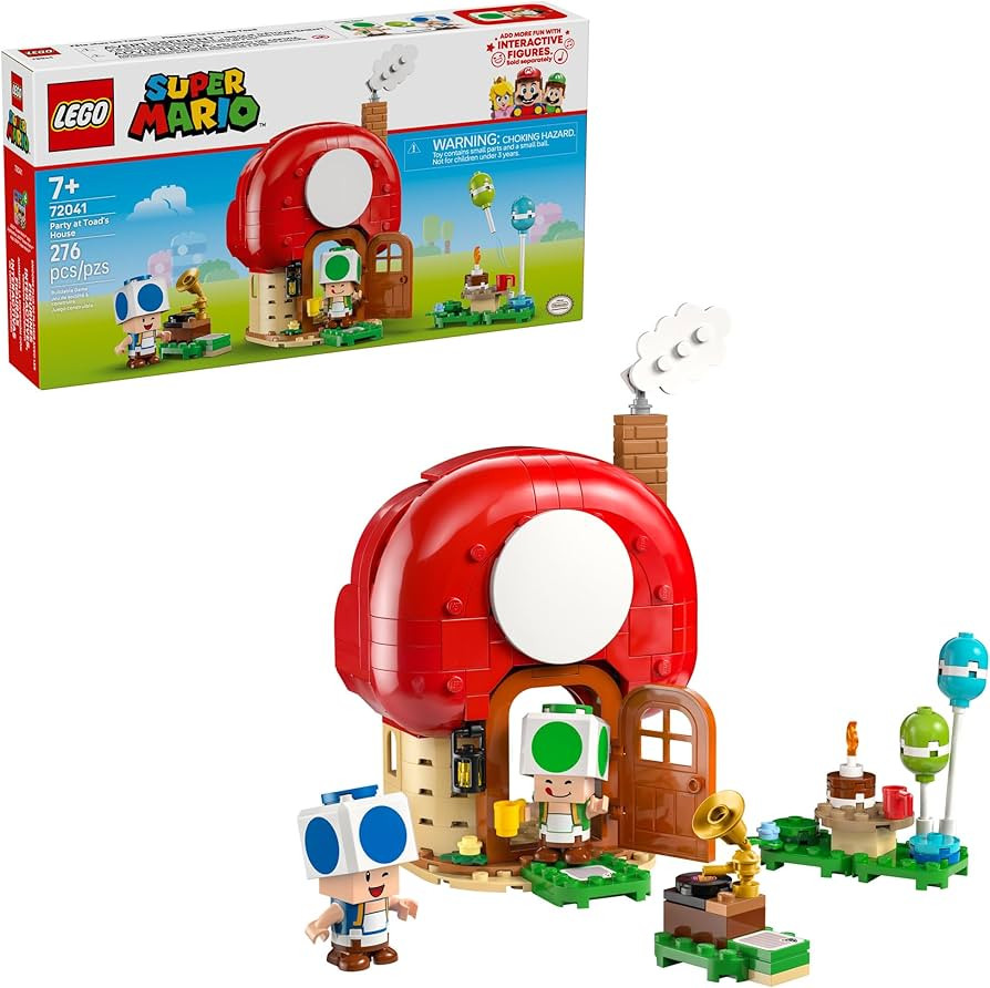 LEGO Super Mario Party at Toad’s House Building Toy - Pretend Play Set for Boys & Girls, Ages 7... | Amazon (US)