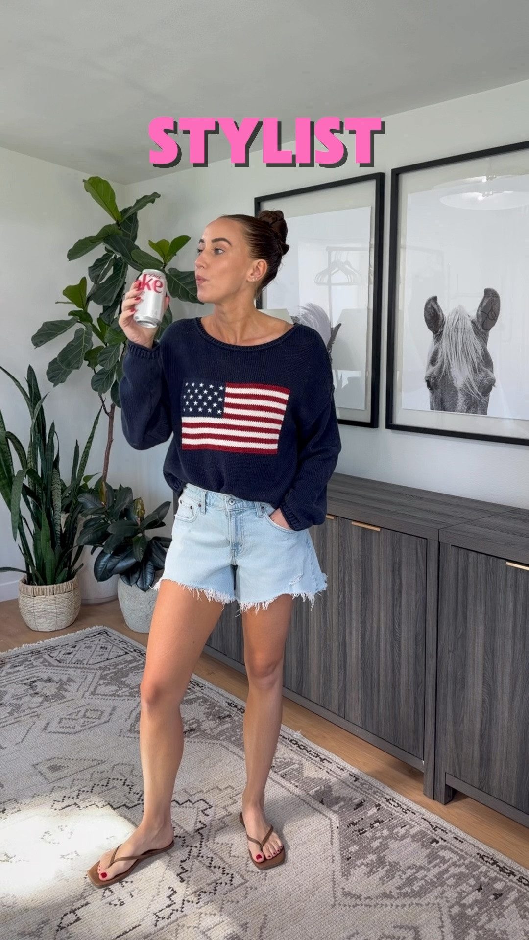 the fourth of july outfit: same red, white, and blue you’ve already got in your closet—denim shorts and a flag sweater—restyled into something actually polished 🪄 

white poplin dress, sweater draped over the shoulders, red sandals to anchor it, red bag to echo. five minutes, styled like you meant it 🇺🇸 🥂

Dress: M
Sweater: M

.
.
#fourthofjulyoutfit #summeroutfitideas #howtostyle #outfittransformation #stylingtips

#LTKootd #LTKSeasonal #LTKgrwm