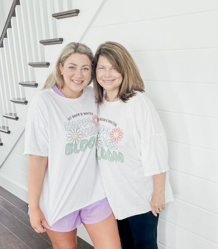 Twinning! Our favorite tshirt! So cute and comfy! Mom in XXL I’m in a L

THEBLOOMINGNEST cozy comfy oversized tshirt target shorts aerie 

#LTKStyleTip #LTKSeasonal #LTKMidsize