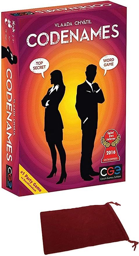 Codenames Board Game / Code Names Cooperative Spy Boardgame for Adult Family Friend / Party Codew... | Amazon (US)