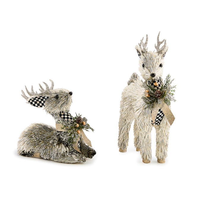 Courtly Noel Metallic Deer, Set of 2 | MacKenzie-Childs
