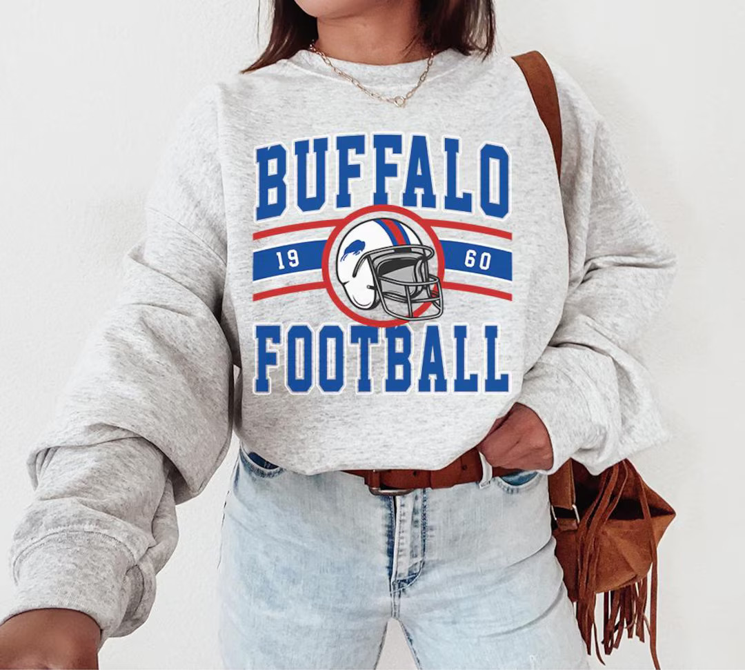 Vintage Buffalo Football Crewneck, Buffalo Bill Sweatshirt, Bill Sweatshirt, Bills Football, Buff... | Etsy (US)