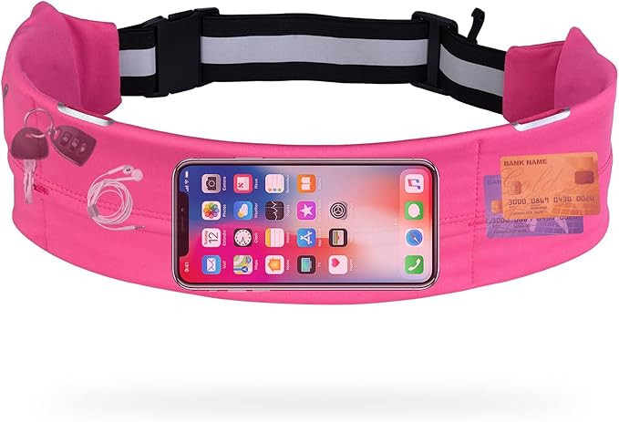 men's and women's running belt, suitable for hiking, exercise, cycling, fishing, reflective runni... | Amazon (US)