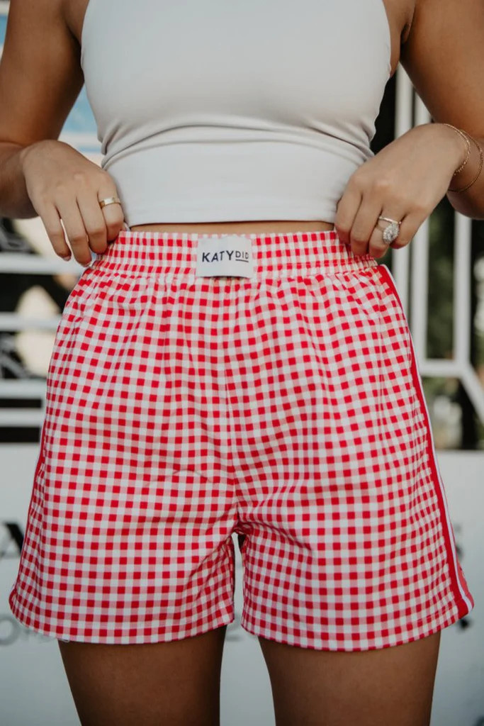 Red Plaid Boxers Female | Katydid.com