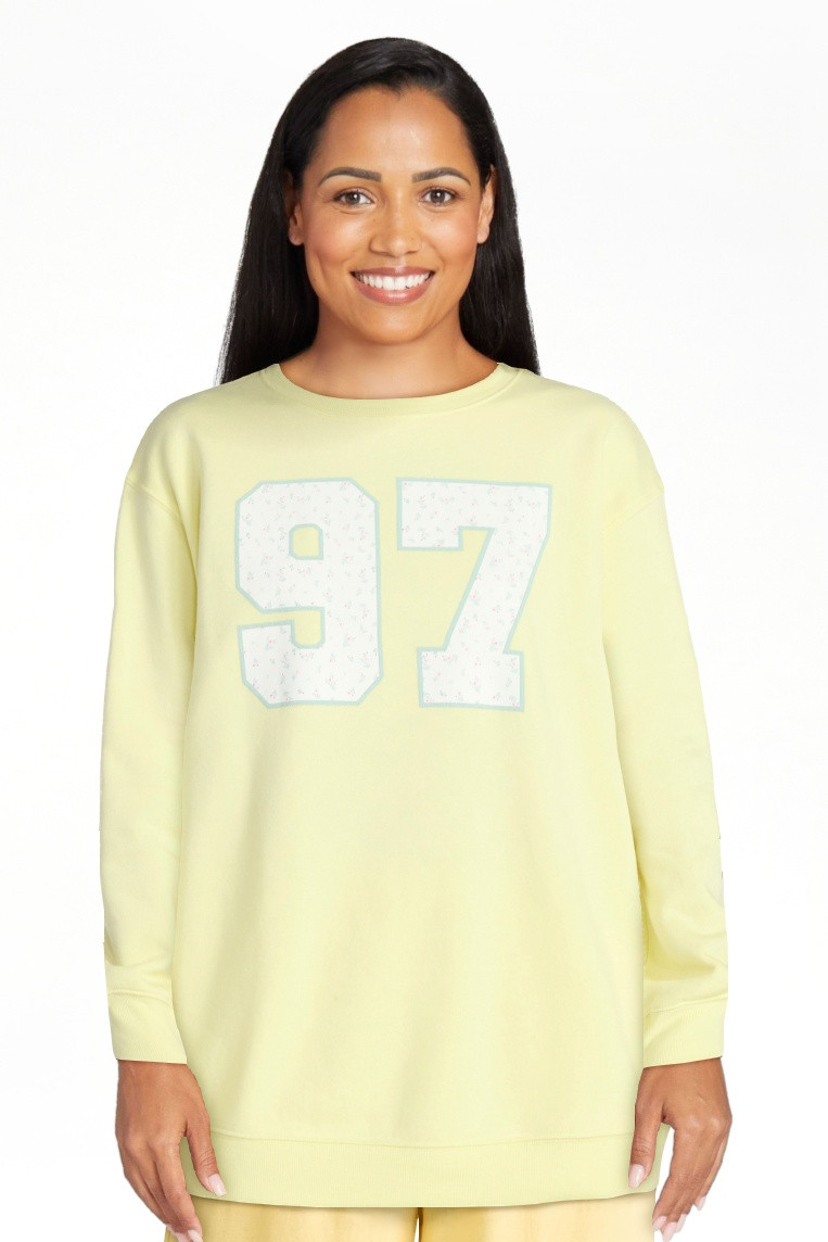 No Boundaries Oversized Graphic Sweatshirt, Midweight, Women's XXS-XXL | Walmart (US)