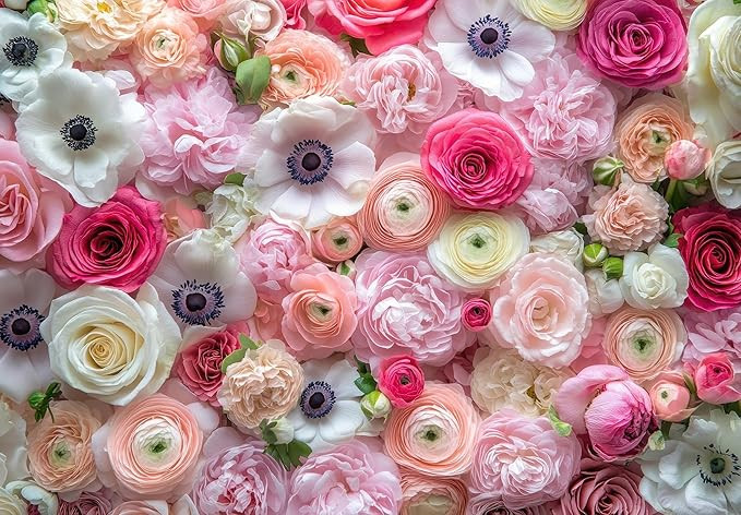 Pastel Ranunculus & Anemone Flower Bulb Mix – 50 Premium Bulbs for Planting | Romantic Light Co... | Amazon (US)