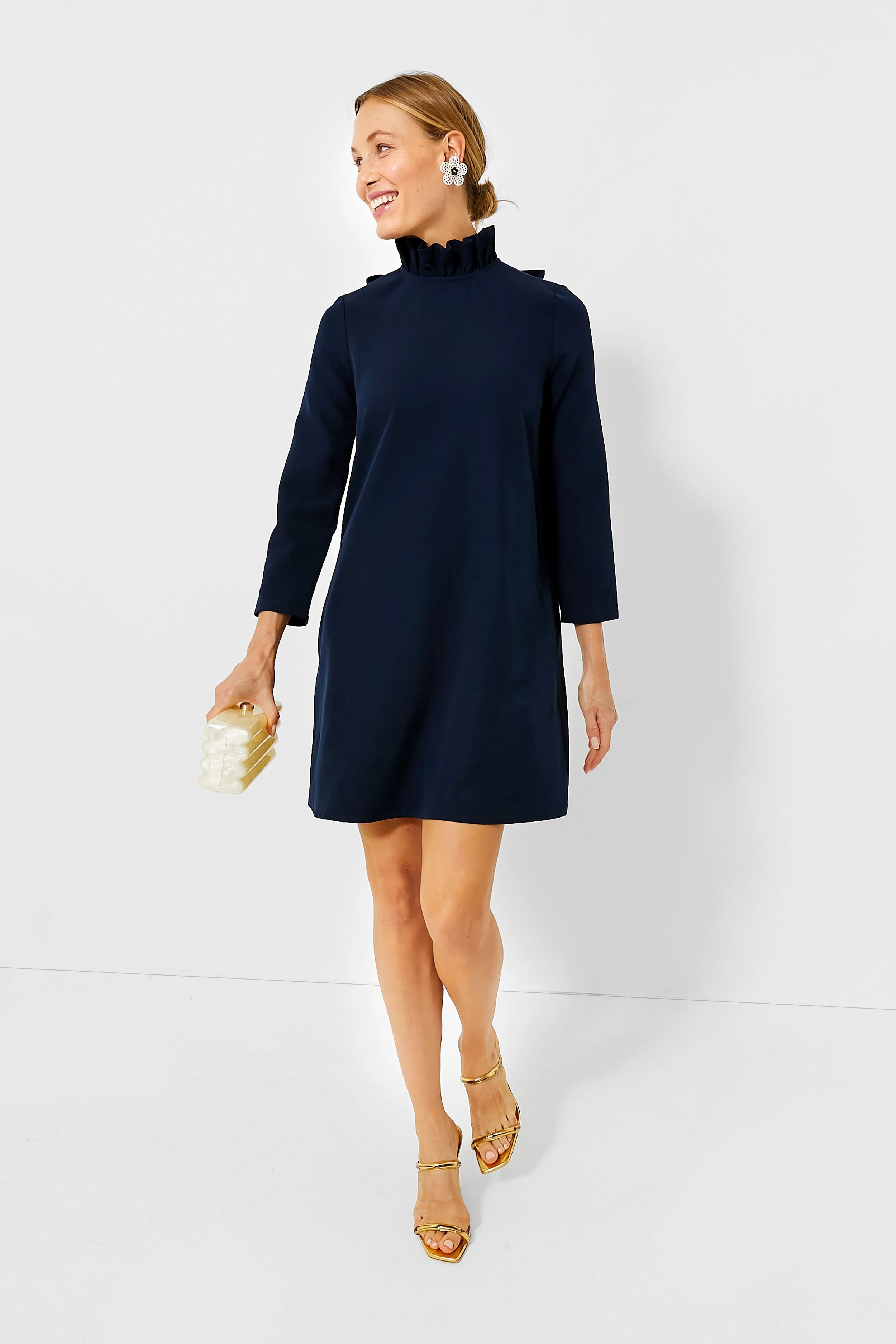 Navy Daphne Dress | Tuckernuck (US)