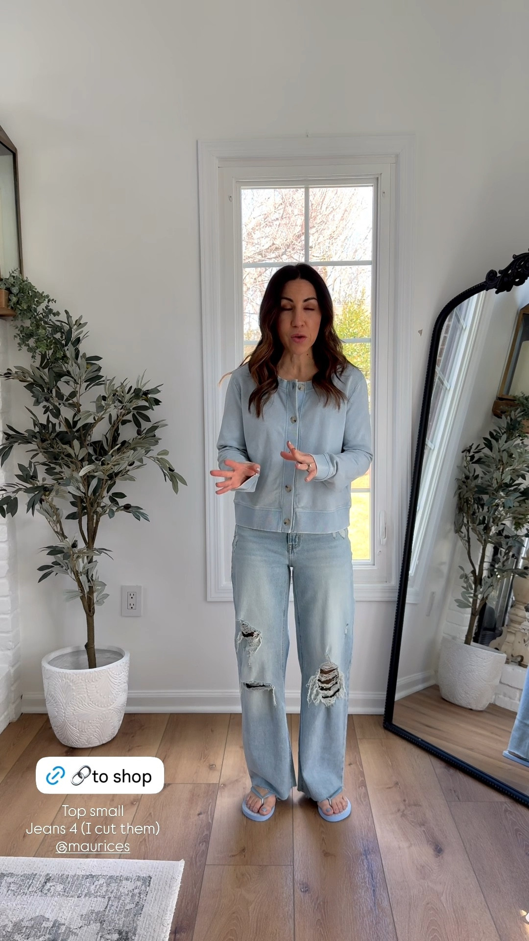 Code LTK10. Small sweatshirt cardigan. Jeans 4. I cut them. Maurice’s, Maurices 

#LTKSaleAlert #LTKPetite #LTKOver40