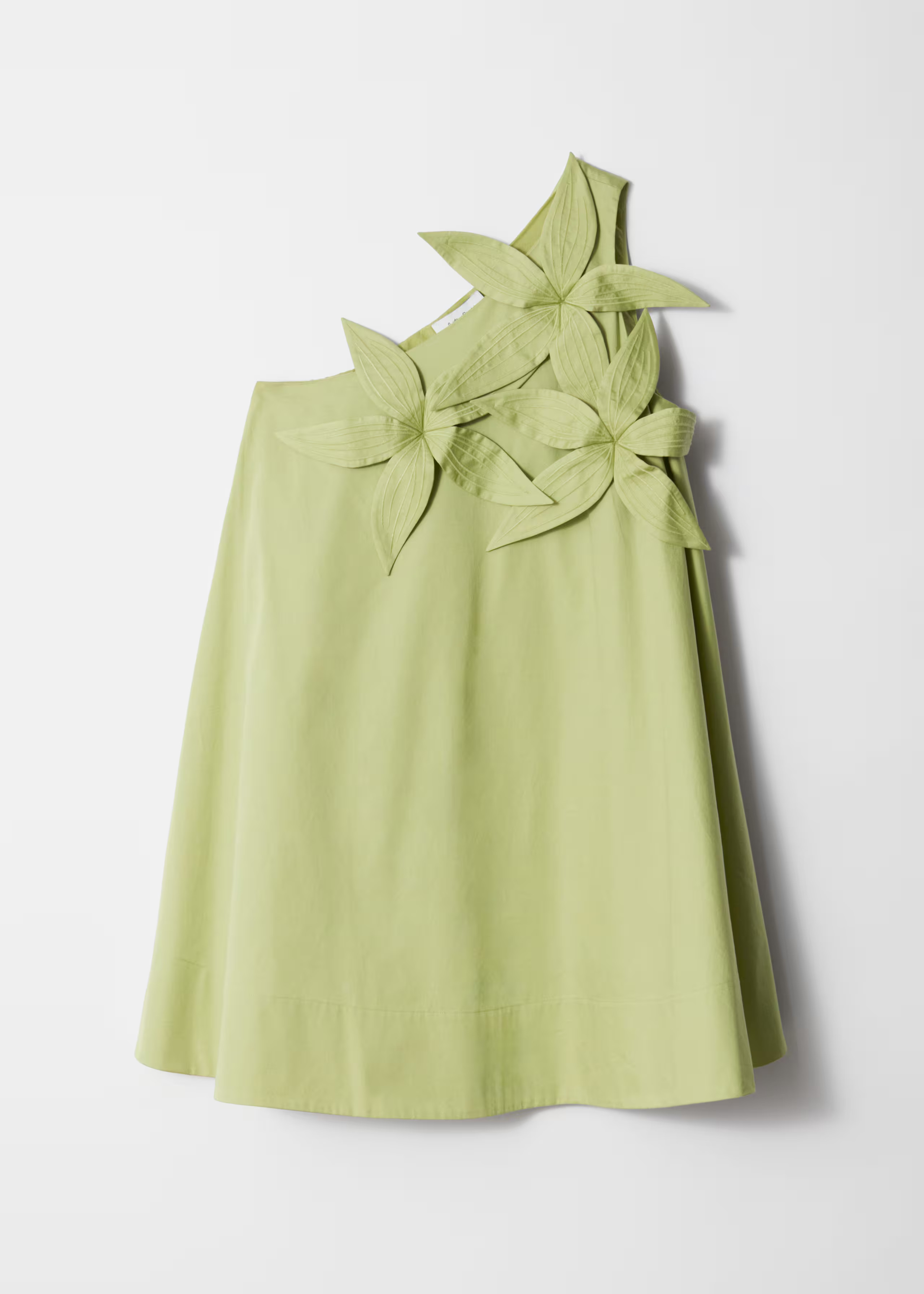 One-Shoulder Mini Dress - Sage Green - & Other Stories GB | & Other Stories UK