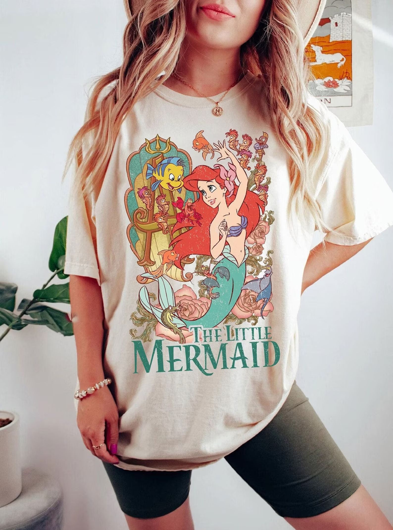 Vintage Little Mermaid Comfort Colors Shirts, Little Mermaid Ariel Shirt, Vintage Disney Trip Shi... | Etsy (US)